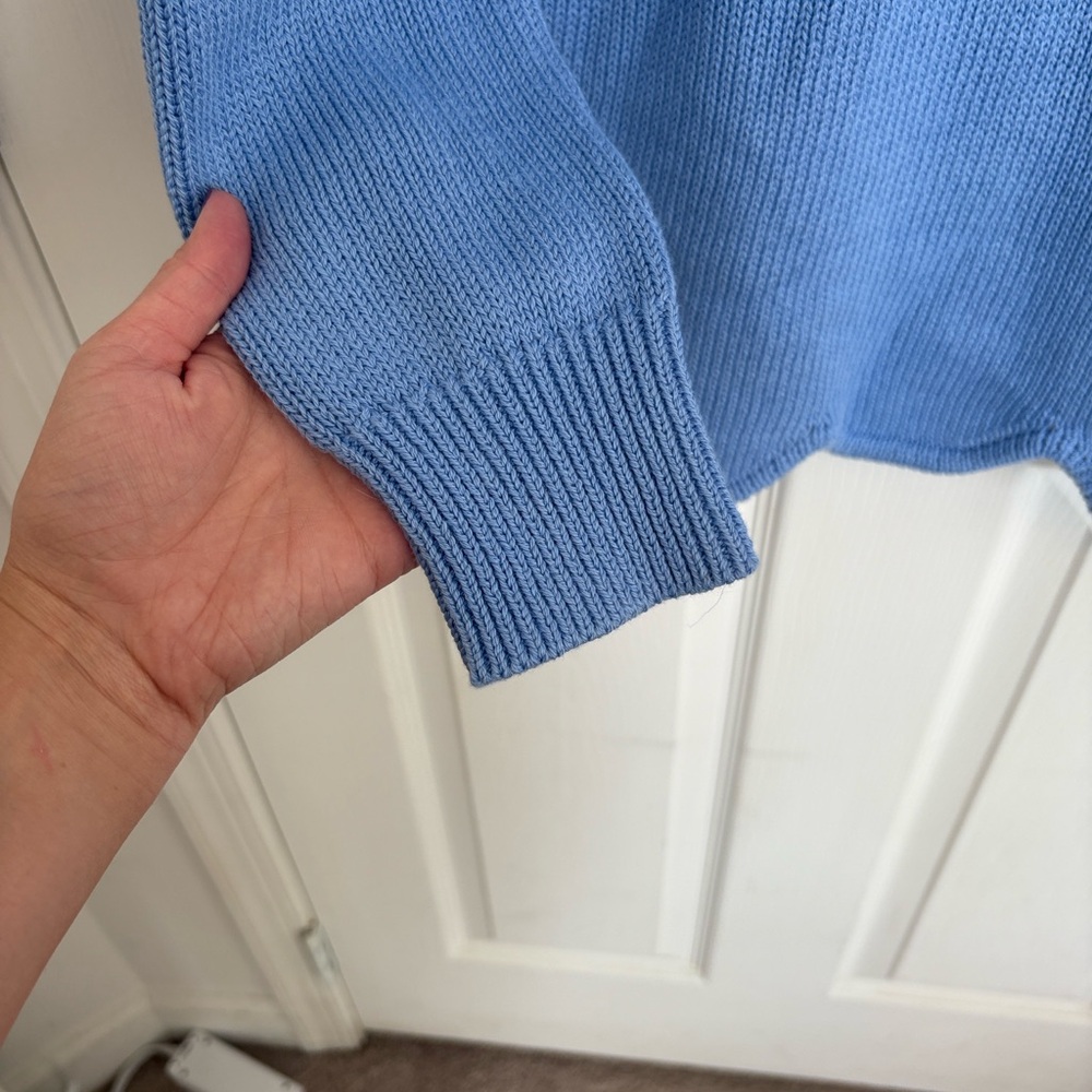 NWT J by J. Crew Light Blue Knit Sweater - Picture 5 of 8